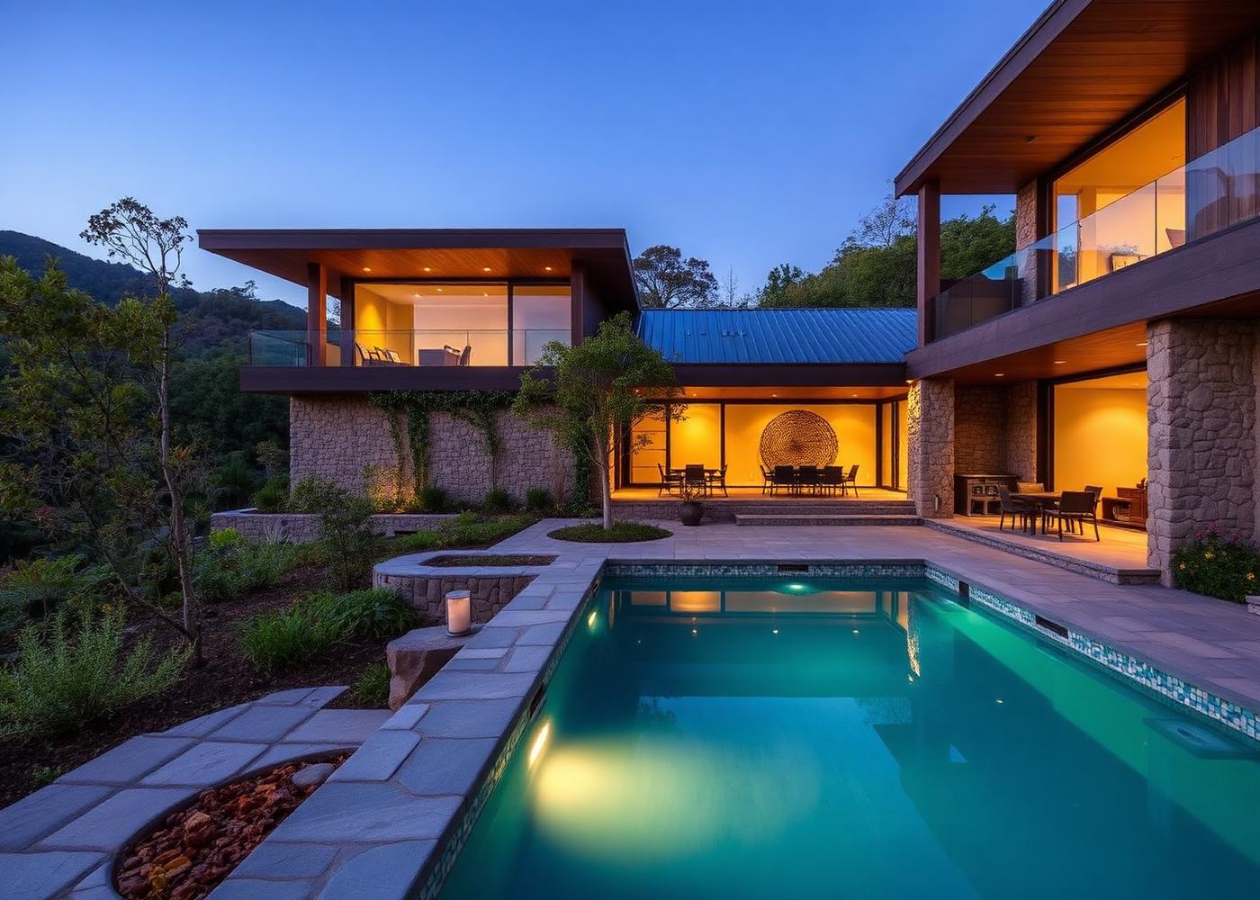Casa en el valle con piscina